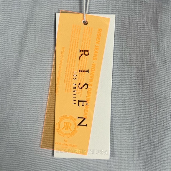 RISEN Wide Leg Jeans Light Wash Ice Blue Plus Size 3 XL - Picture 10 of 11